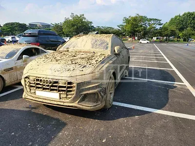 Photo 1 of 7: 2021 Audi Q8 45 TDI quattro, VIN WAUZZZF18MD005329 — Korean insurance auction