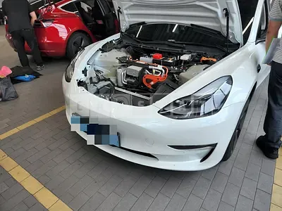 Photo 1 of 6: 2021 Tesla Captestla Model 3 Standard Range Plus R, VIN 5YI3EJRAXMF885966 — Korean insurance auction