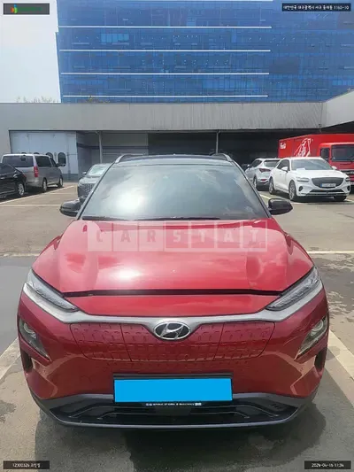 Photo 1 of 24: 2019 Hyundai Kona Electric, VIN KMHK381GFKU053264 — Korean insurance auction