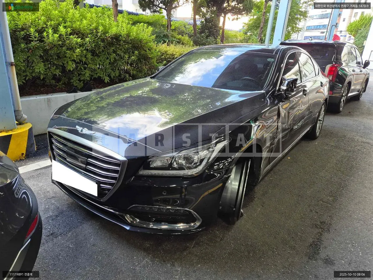 Photo 2 of 12: 2018 Hyundai Genesis G80, VIN KMHGL41DBJU282937 — Korean insurance auction