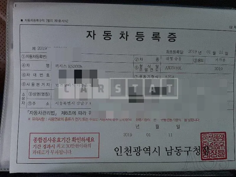 Photo 2 of 27: 2019 Lexus ES300h, VIN JTHB21B11K2025753 — Korean insurance auction