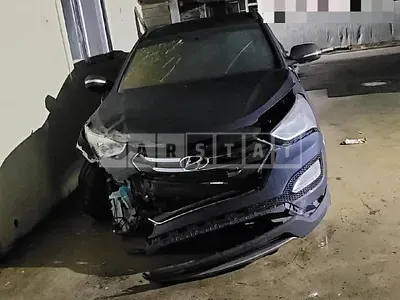 Photo 1 of 21: 2014 Hyundai Santa Fe, VIN KMHSW81UBFU371126 — Korean insurance auction