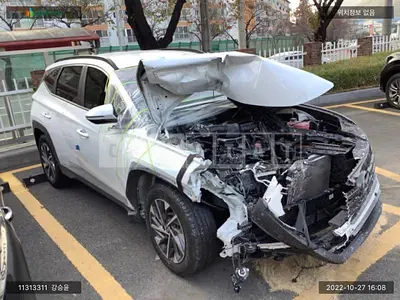 Photo 1 of 16: 2020 Hyundai Tucson Hybrid, VIN KMHJC811BMU005807 — Korean insurance auction