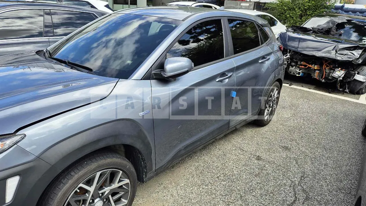 Photo 2 of 15: 2019 Hyundai Kona Hybrid, VIN KMHK381EGLU011715 — Korean insurance auction