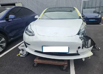 Photo 1 of 9: 2020 Tesla Model 3 Long Range, VIN 5YJ3E1EB8LF731411 — Korean insurance auction