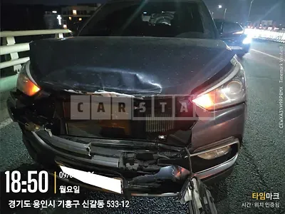 Photo 1 of 7: 2016 Hyundai Santa Fe, VIN KMHSW81XDGU631735 — Korean insurance auction