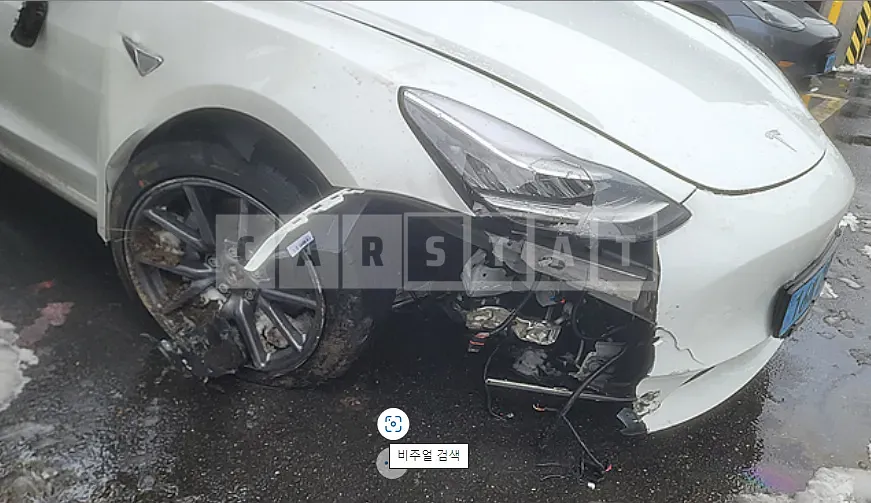 Photo 2 of 5: 2020 Tesla Model 3 Long Range, VIN 5YJ3E1EB2LF733512 — Korean insurance auction