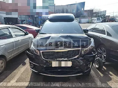 Photo 1 of 38: 2015 Kia Carnival High Limousine, VIN KNAME81ABGS157113 — Korean insurance auction