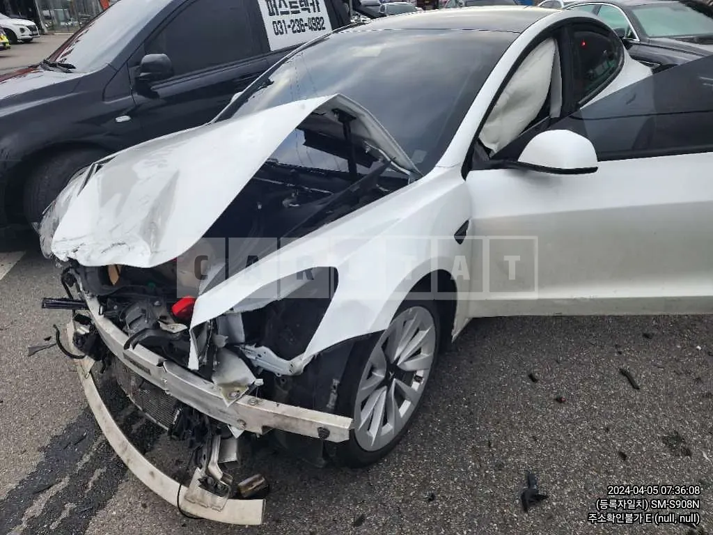 Photo 2 of 8: 2021 Tesla Model 3 Long Range, VIN 5YJ3E1EB3MF892220 — Korean insurance auction