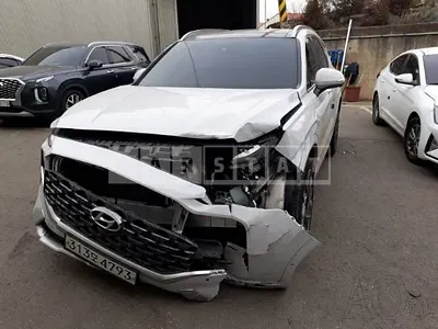 Photo 1 of 50: 2021 Hyundai Santa Fe, VIN KMHS581HGMU311904 — Korean insurance auction