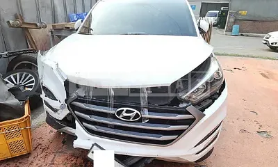 Photo 1 of 16: 2016 Hyundai Tucson, VIN KMHJ381ABGU183510 — Korean insurance auction