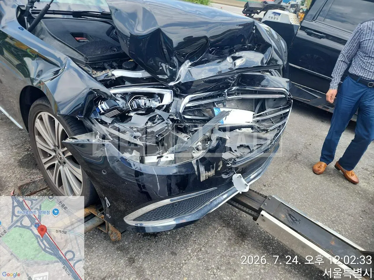 Photo 2 of 9: 2023 Mercedes-Benz E350 4Matic, VIN W1KZF8GB2PB143287 — Korean insurance auction