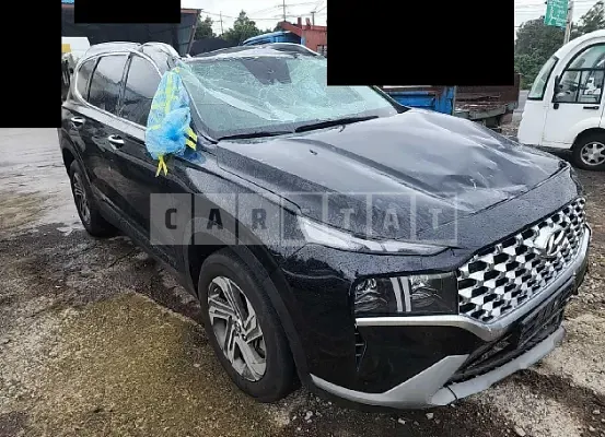 Photo 2 of 9: 2021 Hyundai Santa Fe, VIN KMHS381HHMU385181 — Korean insurance auction