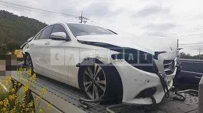 Photo 1 of 5: 2018 Mercedes-Benz C 200d, VIN WDDWF0EB8JR400085 — Korean insurance auction