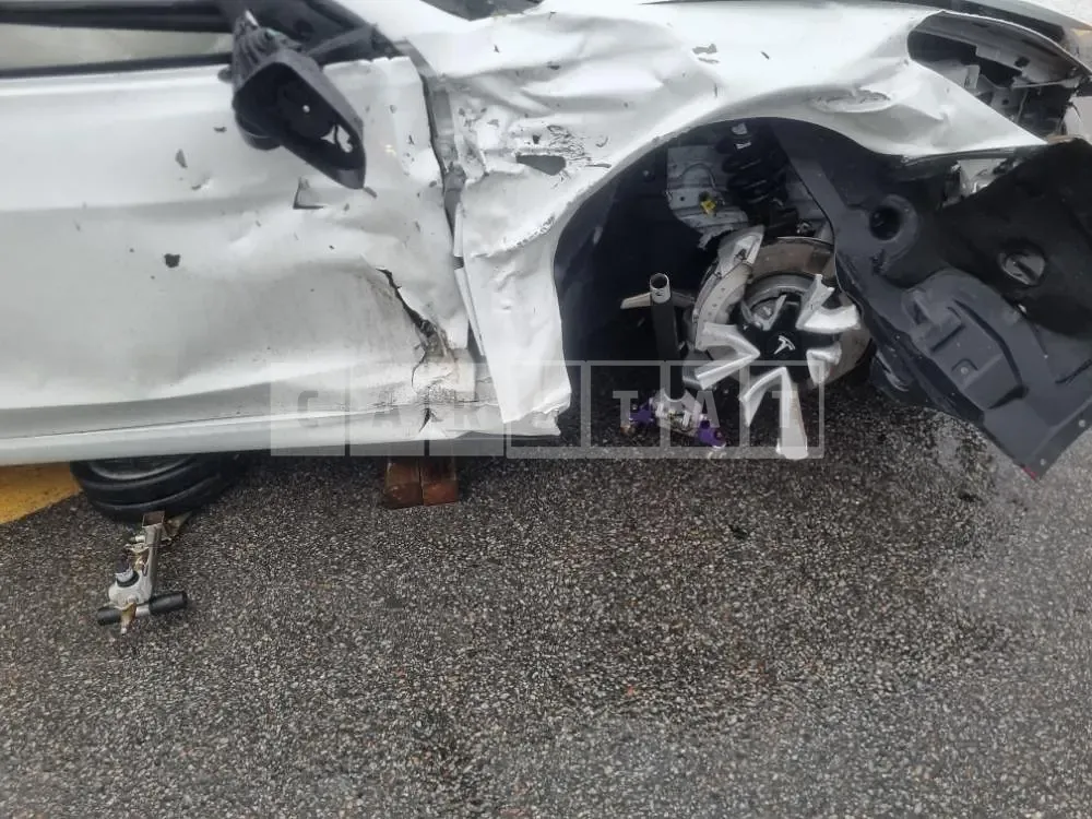 Photo 2 of 6: 2021 Tesla Model 3 Long Range, VIN 5YJ3E1EB2MF892063 — Korean insurance auction