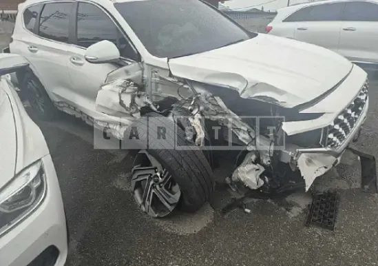 Photo 2 of 8: 2021 Hyundai Santa Fe — Korean insurance auction