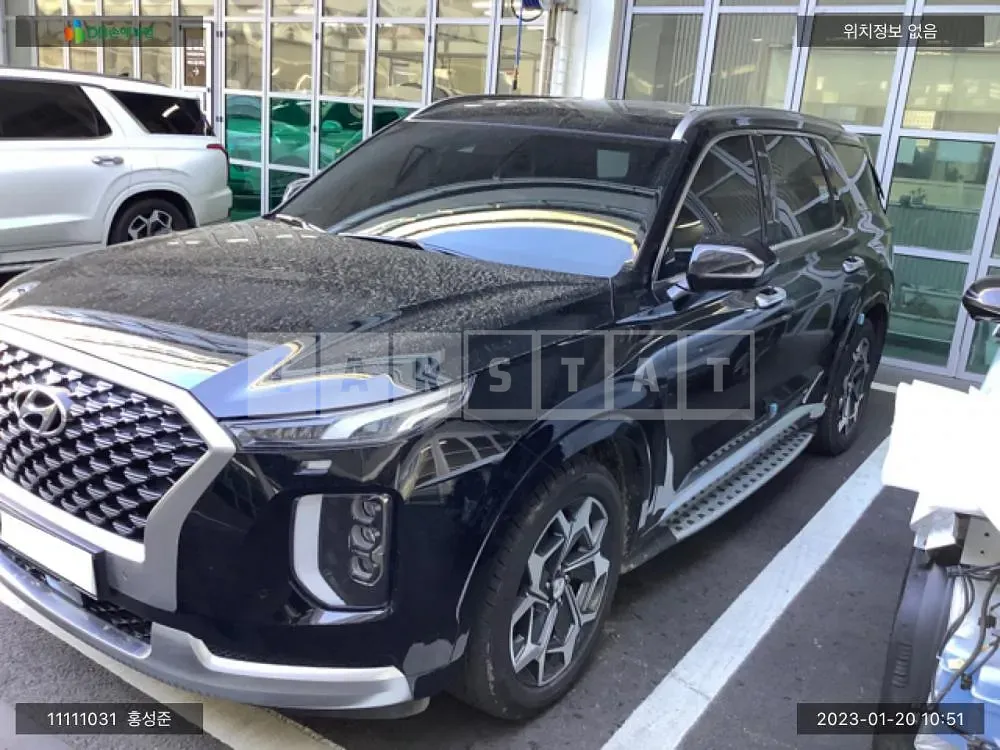 Photo 2 of 15: 2021 Hyundai Palisade, VIN KMHR581ADMU302619 — Korean insurance auction