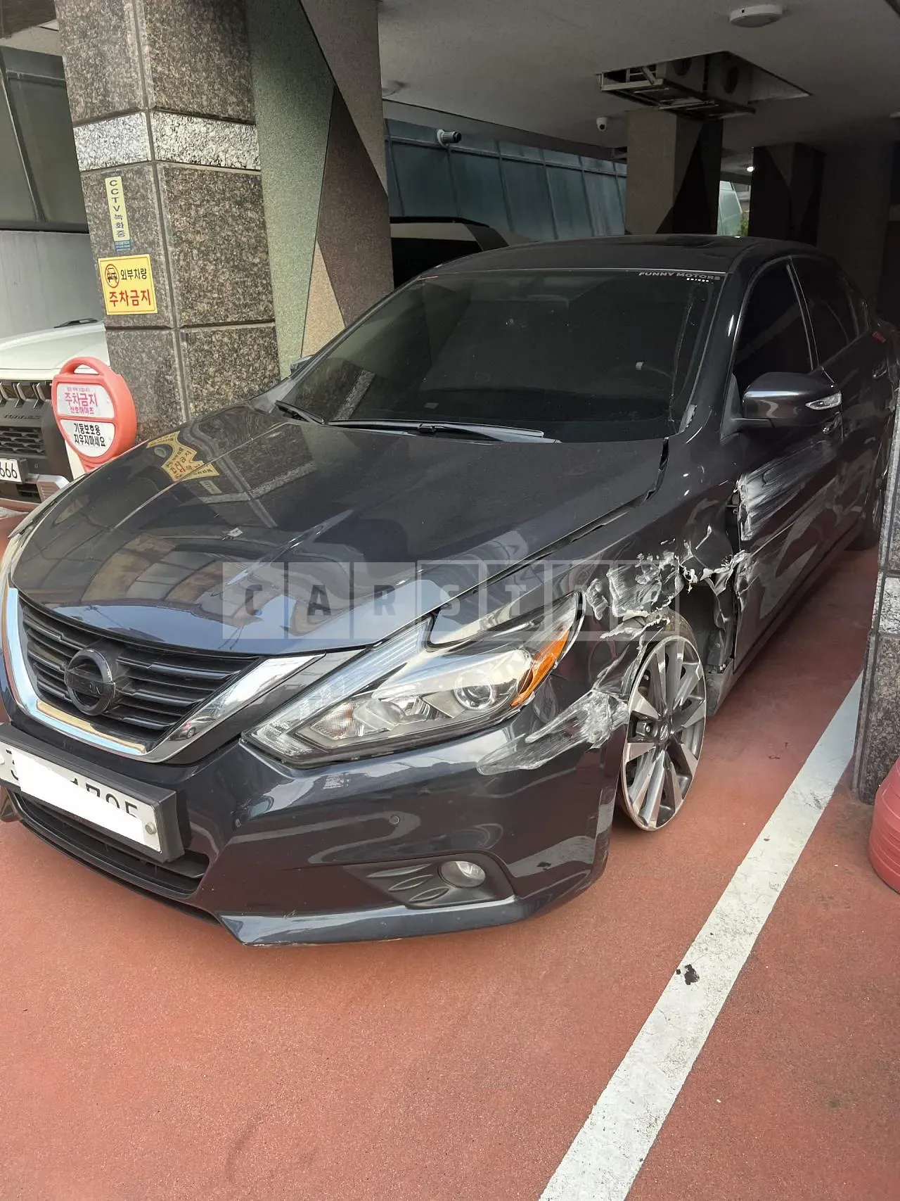 Photo 2 of 15: 2017 Nissan Altima 2.5 S, VIN 1N4AL3AP7HC282615 — Korean insurance auction