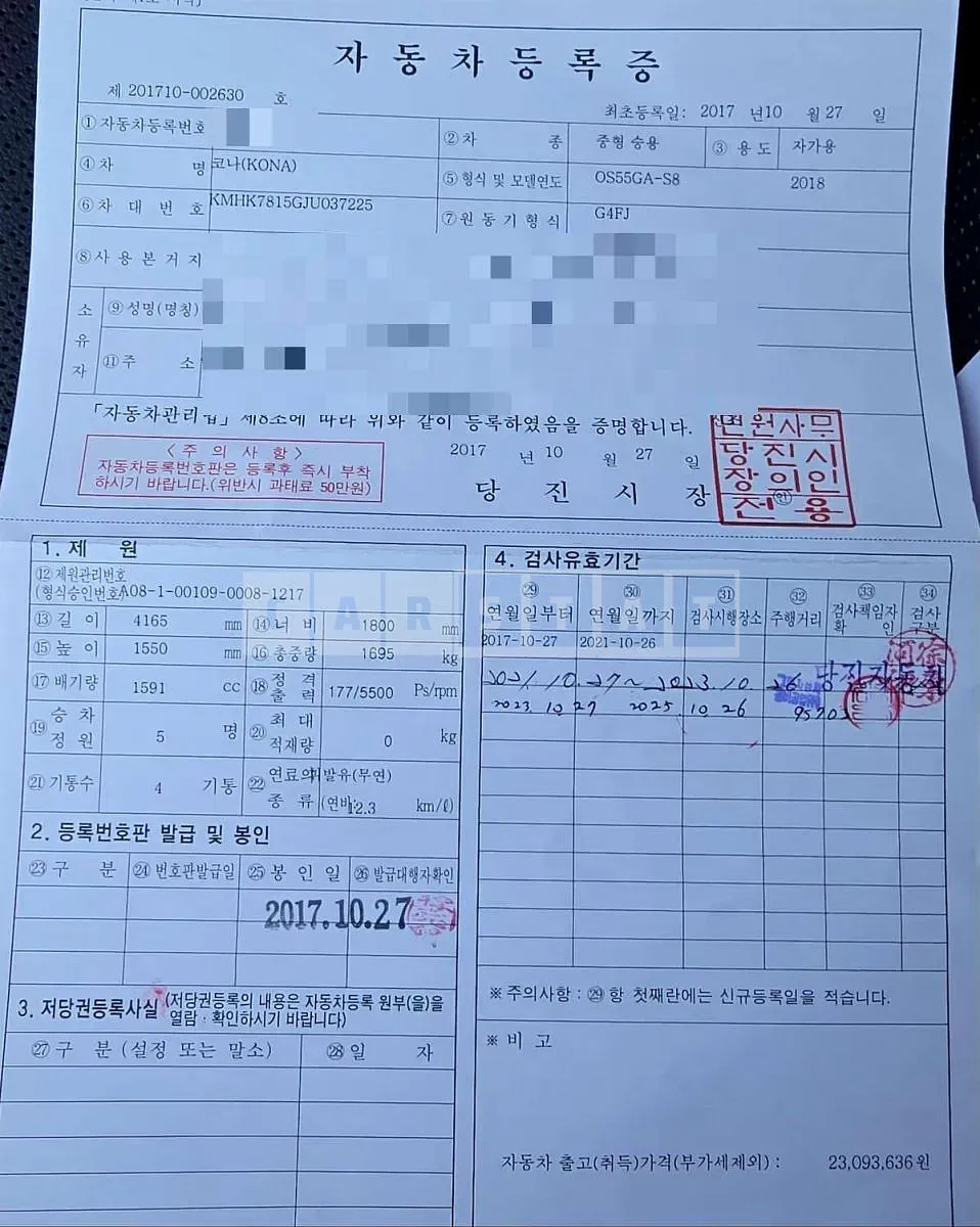 Photo 2 of 15: 2017 Hyundai Kona, VIN KMHK7815GJU037225 — Korean insurance auction