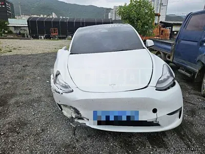 Photo 1 of 11: 2022 Tesla Model Y Long Range — Korean insurance auction