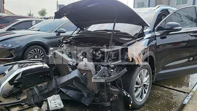 Photo 1 of 13: 2018 Hyundai Santa Fe TM 2.2, VIN KMHS281CBKU069742 — Korean insurance auction