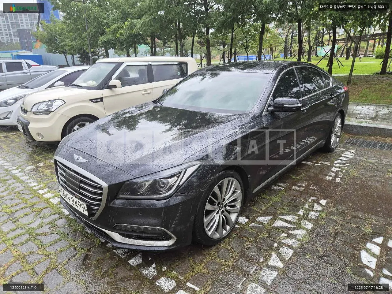 Photo 2 of 10: 2018 Hyundai Genesis G80, VIN KMHGN41EDJU279978 — Korean insurance auction