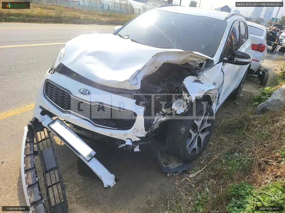 Photo 2 of 10: 2015 Kia Sportage, VIN KNAPR813BGK009530 — Korean insurance auction