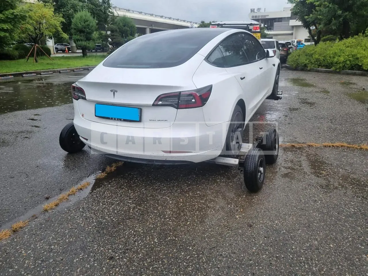 Photo 2 of 8: 2021 Tesla Model 3 Long Range, VIN 5YJ3E1EB0MF946122 — Korean insurance auction