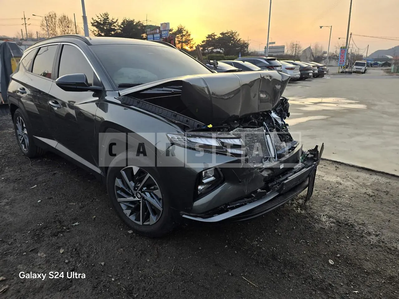 Photo 2 of 10: 2021 Hyundai Tucson, VIN KMHJC81BGMU066676 — Korean insurance auction