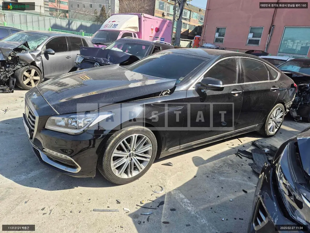 Photo 2 of 13: 2017 Hyundai Genesis G80, VIN KMHGL41DDHU218689 — Korean insurance auction