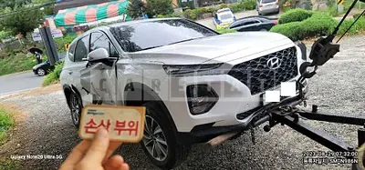 Photo 1 of 19: 2019 Hyundai Santa Fe, VIN KMHS281BBKU059254 — Korean insurance auction
