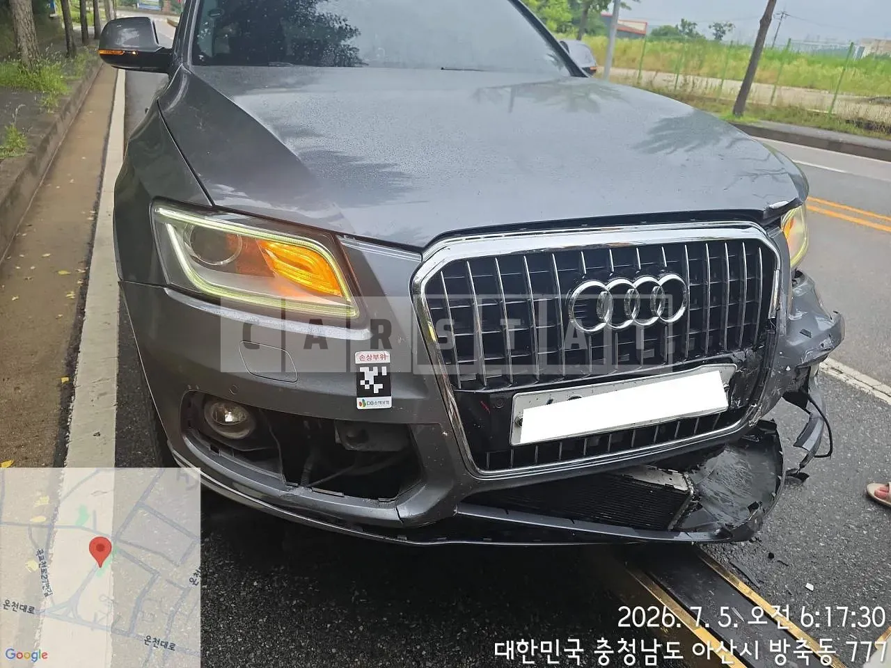 Photo 2 of 10: 2015 Audi Q5 35 TDI quattro, VIN WAUZZZ8R8FA066624 — Korean insurance auction