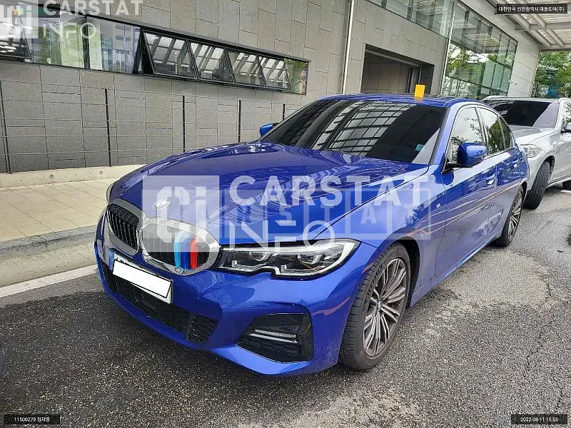 Photo 2 of 7: 2021 BMW 320i, VIN WBA5X5104MFL22539 — Korean insurance auction