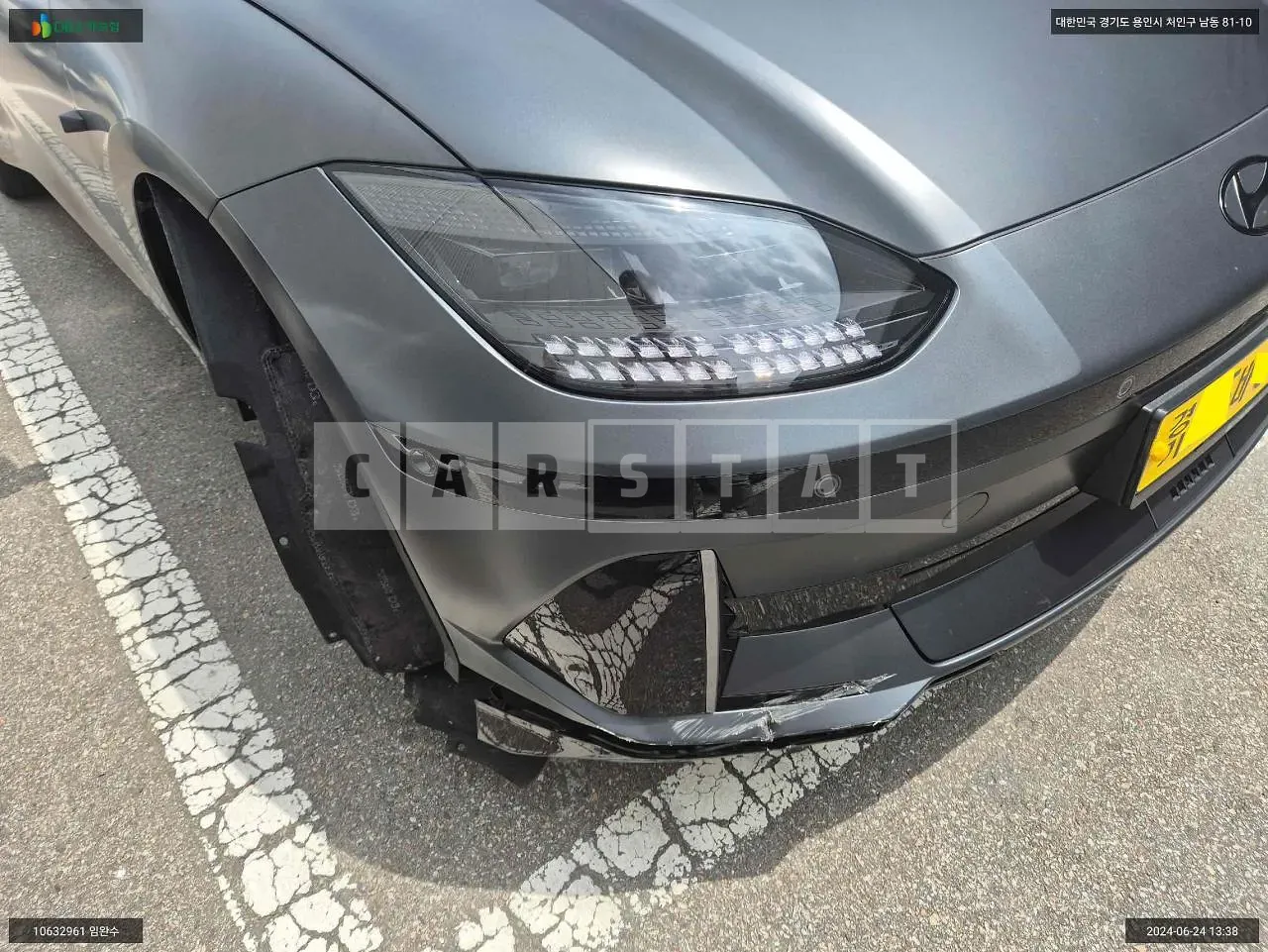 Photo 2 of 33: 2024 Hyundai IONIQ 6, VIN KMHM541CPSA076652 — Korean insurance auction