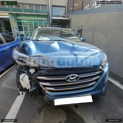 Photo 1 of 12: 2017 Hyundai Tucson, VIN KMHJ381ABJU573382 — Korean insurance auction