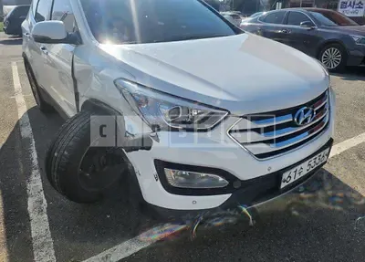 Photo 1 of 15: 2015 Hyundai Santa Fe, VIN KMHSW81XBFU505551 — Korean insurance auction