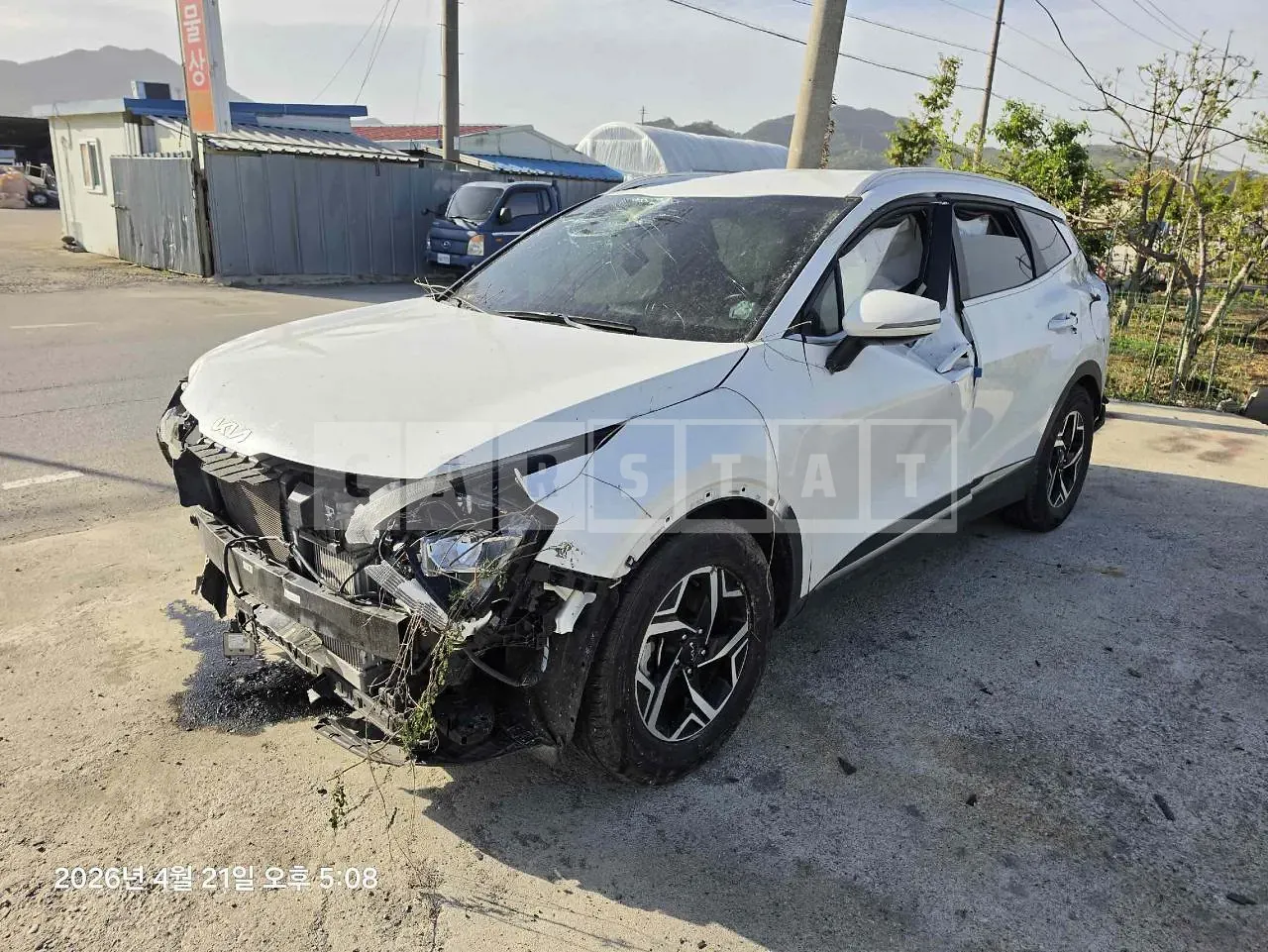 Photo 2 of 26: 2022 Kia Sportage, VIN KNAPV81CBNK055263 — Korean insurance auction
