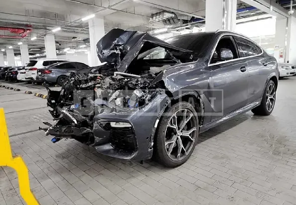 Photo 2 of 29: 2021 BMW X6 xDrive 40i, VIN WBACY6106M9G39301 — Korean insurance auction
