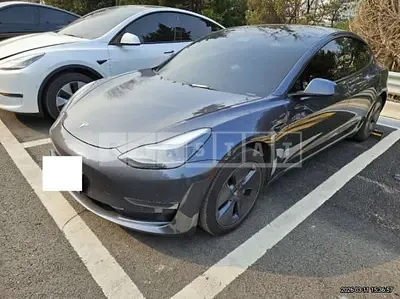 Photo 1 of 10: 2022 Tesla Model 3 LongRange, VIN 5YJ3E1EB5NF150175 — Korean insurance auction