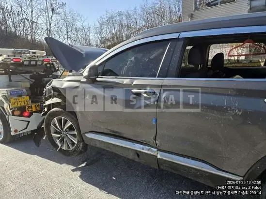 Photo 2 of 18: 2020 Hyundai Santa Fe, VIN KMHS281BBLU252242 — Korean insurance auction