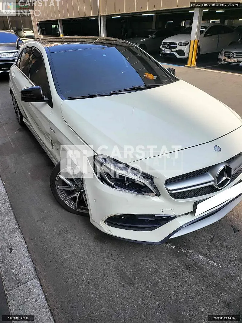 Photo 2 of 14: 2017 Mercedes-Benz AMG A45 4Matic, VIN WDDBF5CB4HJ558270 — Korean insurance auction