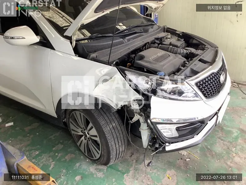 Photo 2 of 14: 2015 Kia Sportage, VIN KNAPE813BFK778537 — Korean insurance auction