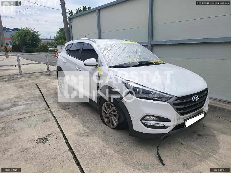 Photo 2 of 8: 2016 Hyundai Tucson, VIN KMHJ381ABGU199978 — Korean insurance auction
