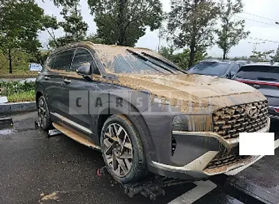 Photo 1 of 9: 2021 Hyundai Santa Fe, VIN KMHS581HHMU374733 — Korean insurance auction