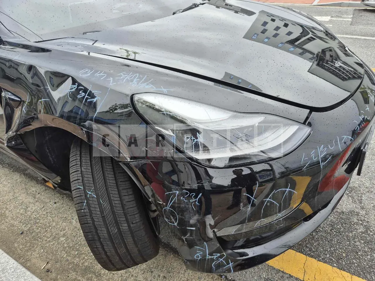 Photo 2 of 14: 2022 Tesla Model 3 Long Range, VIN 5YJ3E1EBXNF378124 — Korean insurance auction