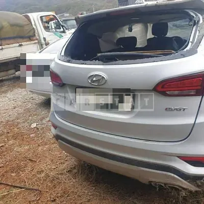 Photo 1 of 17: 2015 Hyundai Santa Fe DM 2.2, VIN KMHSW81XBGU610358 — Korean insurance auction
