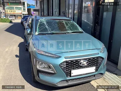Photo 1 of 7: 2018 Hyundai Kona, VIN KMHK4815GJU051364 — Korean insurance auction