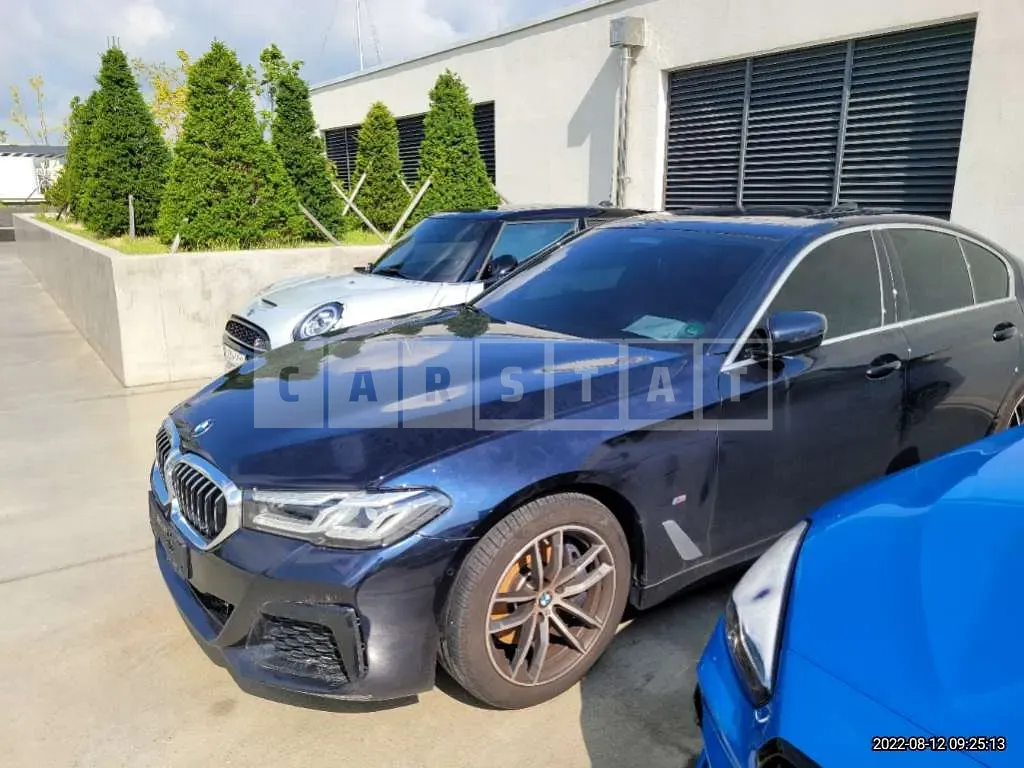 Photo 2 of 8: 2021 BMW 523d xDrive, VIN WBA31ES08MWW93243 — Korean insurance auction