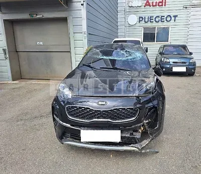 Photo 1 of 15: 2019 Kia Sportage, VIN KNAPL812GKK629016 — Korean insurance auction