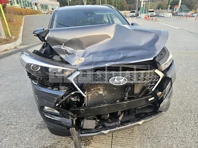 Photo 1 of 9: 2018 Hyundai Tucson, VIN KMHJ3812GJU703438 — Korean insurance auction